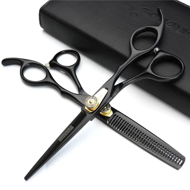 Sharonds Professional Hair Barber Scissors 6 inch Black Japan 440c Hairdressing Cutting Thinning Barbershop Scissors
Sharonds Professional Hair Barber Scissors 6 inch Black Japan 440c Hairdressing Cutting Thinning Barbershop Scissors