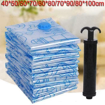 Pump+2*Space Saver Saving Storage Bags Vacuum Seal Compression Organizer Bag Vacuum-sealed Storing Quilts Blanket Pillow Clothes
Pump+2*Space Saver Saving Storage Bags Vacuum Seal Compression Organizer Bag Vacuum-sealed Storing Quilts Blanket Pillow Clothes