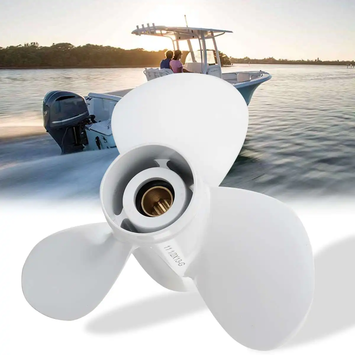 11 1/2x13-G Outboard Propeller Aluminum for Yamaha 40-60 HP 663-45974-02-98