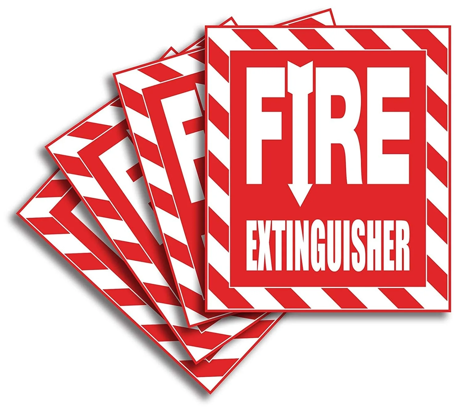 Фото 4xFire Extinguisher Signs Stickers Vinyl Laminated for Ultimate UV Weather Scratch Water and Fade | Игрушки и хобби