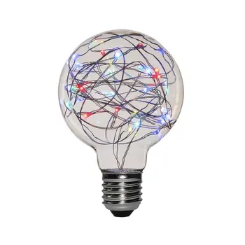 ICOCO G80/G95 E27 High Transmittance LED Light Bulb Non-dimmable Clear Glass Copper Wire Stringlights Bulb 220V 2W with 25 LEDs
ICOCO G80/G95 E27 High Transmittance LED Light Bulb Non-dimmable Clear Glass Copper Wire Stringlights Bulb 220V 2W with 25 LEDs
