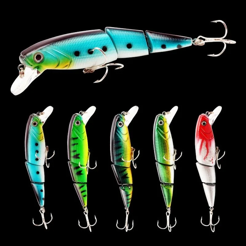 ABS 11cm/15.1g Three sections of the new Mino simulation water surface hard bait, fishing supplies hunting
ABS 11cm/15.1g Three sections of the new Mino simulation water surface hard bait, fishing supplies hunting