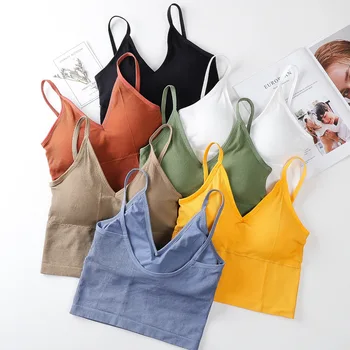 Women Crop Top Tank Top Seamless Sports Underwear Female Long Style Sleeveless Camisole Solid Color Tube Tops Sexy Lingerie
Women Crop Top Tank Top Seamless Sports Underwear Female Long Style Sleeveless Camisole Solid Color Tube Tops Sexy Lingerie