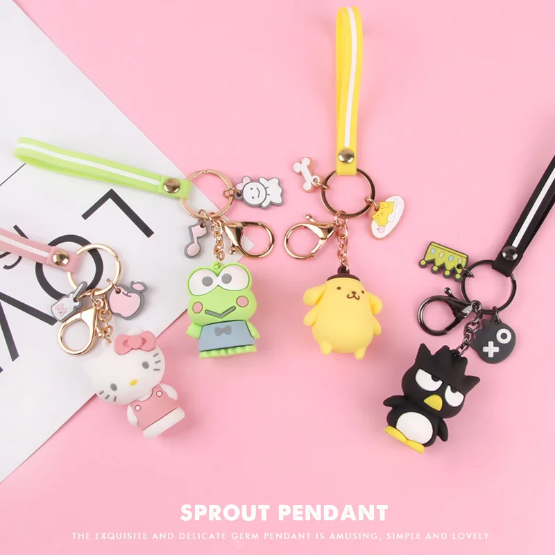 Cartoon Hello Kitty Doll KT Cat Keychains Cute Little Yellow Duck Keychain Women Charm Bags key chain Car Key Ring Accessories
Cartoon Hello Kitty Doll KT Cat Keychains Cute Little Yellow Duck Keychain Women Charm Bags key chain Car Key Ring Accessories