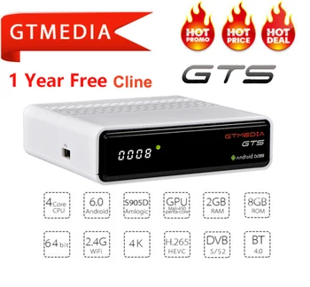 IPTV Cccam GTmedia GTS Android 6.0 Smart TV BOX Amlogic S905D DVB-S2 Satellite Receiver WIFI 2G/8GB BT4.0 Set top box Receptor
IPTV Cccam GTmedia GTS Android 6.0 Smart TV BOX Amlogic S905D DVB-S2 Satellite Receiver WIFI 2G/8GB BT4.0 Set top box Receptor