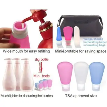 3pcs Portable Travel Bottles Set Soap Dispensers Silicone Bottles Countertop Lotion Containers 37ml (Pink + Blue + Transparency)
3pcs Portable Travel Bottles Set Soap Dispensers Silicone Bottles Countertop Lotion Containers 37ml (Pink + Blue + Transparency)