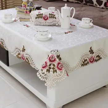 32Home hotel dining wedding White Red Table Cloth with Lace Embroidered Floral Rectangular Tablecloth to table covers
32Home hotel dining wedding White Red Table Cloth with Lace Embroidered Floral Rectangular Tablecloth to table covers