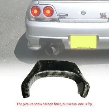 FRP Fiber For Nissan Skyline R33 GTR Rear Bumper Exhaust Heatshield Black or Grey unpainted Heat Shield Kit (Fit OE Bumper )