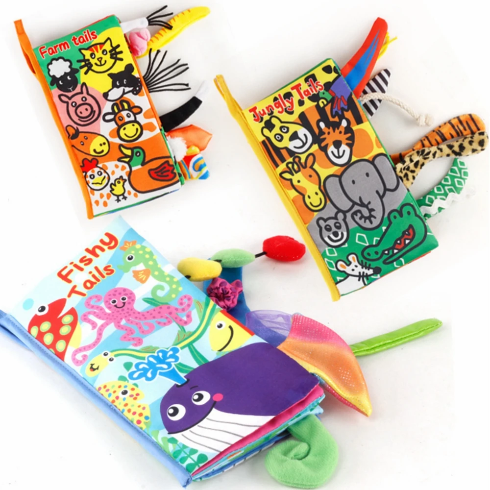 Baby Infant Toys Baby 3D Cloth Book About Animal Tails Sensory Stimulation Newborn Soft Cloth Development Book
Baby Infant Toys Baby 3D Cloth Book About Animal Tails Sensory Stimulation Newborn Soft Cloth Development Book