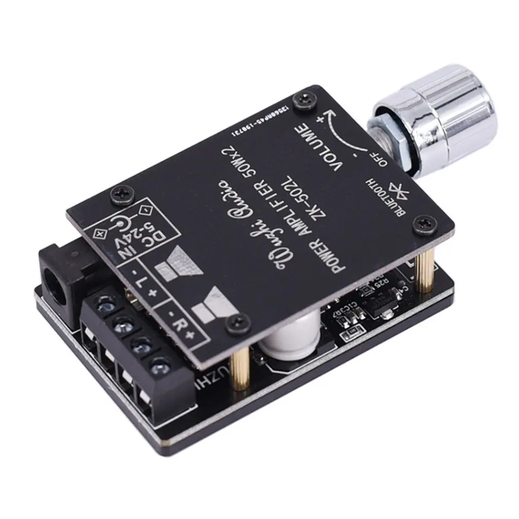 ZK-502L Bluetooth 5.0 Wireless Audio Digital Power Amplifier Stereo Board 50Wx2 Bluetooth Amp Amplificador Power Amp
ZK-502L Bluetooth 5.0 Wireless Audio Digital Power Amplifier Stereo Board 50Wx2 Bluetooth Amp Amplificador Power Amp