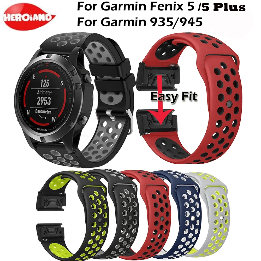 22mm Quick Fit Silicone Replacement wristband for Garmin Fenix 5/5 Plus Watch Band bracelet For Garmin Forerunner 935/945 Watch
22mm Quick Fit Silicone Replacement wristband for Garmin Fenix 5/5 Plus Watch Band bracelet For Garmin Forerunner 935/945 Watch