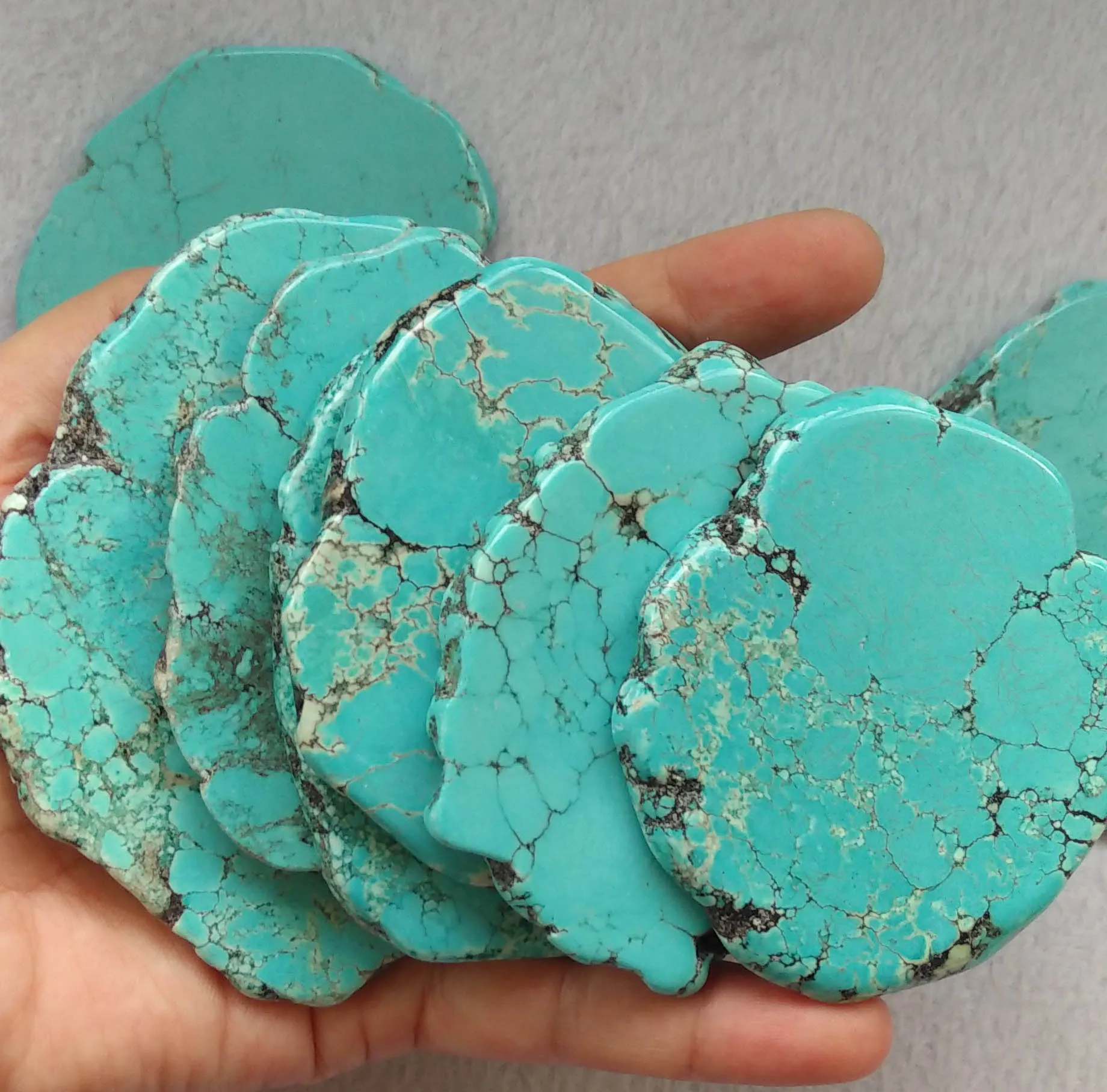 4pcs --Stone Cabochon Turquoise Slab turquoise stone cabochon green blue slab freeform flat nuggets bead belt finding
4pcs --Stone Cabochon Turquoise Slab turquoise stone cabochon green blue slab freeform flat nuggets bead belt finding