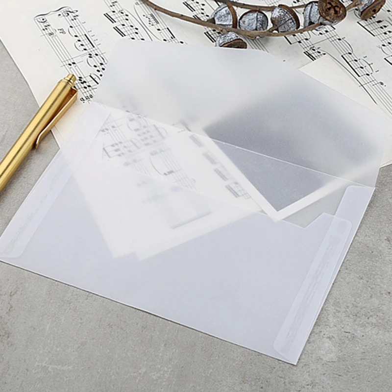 50Pcs Translucent Blank White Parchment Paper Envelope Postcards Invitations Cover Envelopes
50Pcs Translucent Blank White Parchment Paper Envelope Postcards Invitations Cover Envelopes