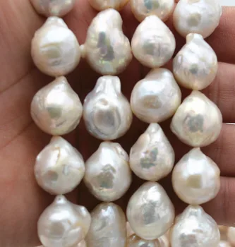 New Real 15x19mm Natural South Baroque White Akoya Pearl loose beads 15 '' beads
New Real 15x19mm Natural South Baroque White Akoya Pearl loose beads 15 '' beads