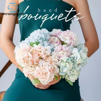 Strongwell Single 5 Branches Simulation Hydrangea Silk Flower Wedding Arch Bouquet Store Artificial Fake Flower Home Decoration
Strongwell Single 5 Branches Simulation Hydrangea Silk Flower Wedding Arch Bouquet Store Artificial Fake Flower Home Decoration