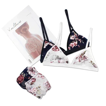 New Fashion Printing Lace Brassiere Floral Women Bra and Panty Set Comfortable Female Bra Sets Back Closure ladies underwear set
New Fashion Printing Lace Brassiere Floral Women Bra and Panty Set Comfortable Female Bra Sets Back Closure ladies underwear set