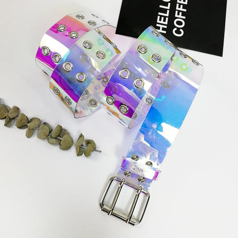 Transparent/hologram Waistbelt with Pin Buckle PVC 105 Pastelgoth Waist Strap Double Exhaust Eyes Iridescent Vinyl Waistband J2U
Transparent/hologram Waistbelt with Pin Buckle PVC 105 Pastelgoth Waist Strap Double Exhaust Eyes Iridescent Vinyl Waistband J2U