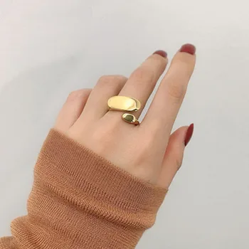 AOMU 2020 New Irregular Circle Metal Gold Color Rings Minimalist Geometric Round Rings for Women Jewelry Adjustable
AOMU 2020 New Irregular Circle Metal Gold Color Rings Minimalist Geometric Round Rings for Women Jewelry Adjustable