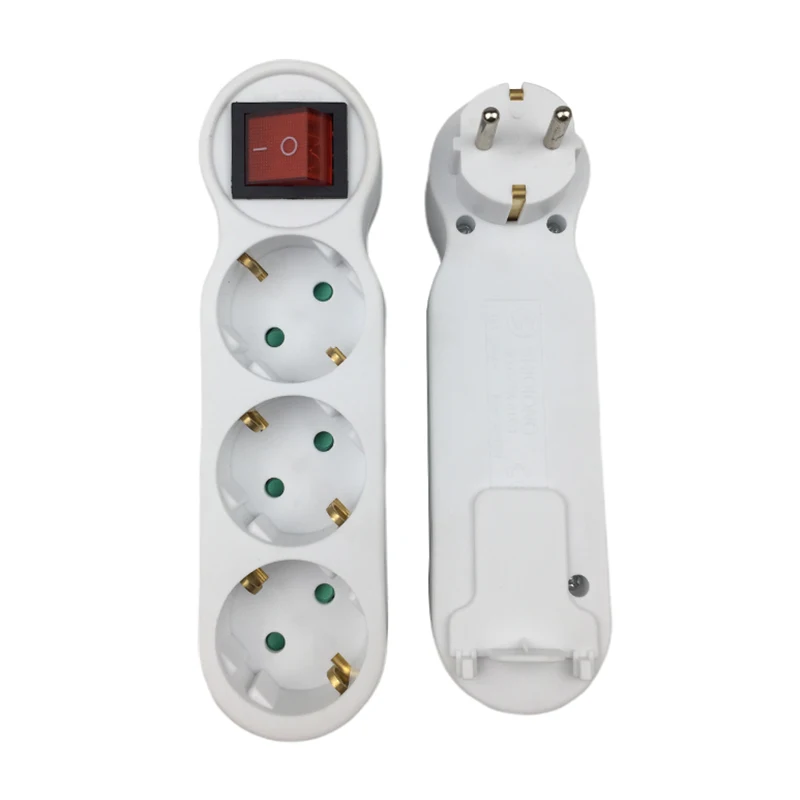 Plug Converter Socket European German Standard Three Expansion Socket With Switch EU Plug One To Three Conversion
Plug Converter Socket European German Standard Three Expansion Socket With Switch EU Plug One To Three Conversion