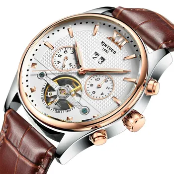 KINYUED Hot multi-function tourbillon mechanical watch male automatic mechanical watch men hollow luminous pointer leather strap
KINYUED Hot multi-function tourbillon mechanical watch male automatic mechanical watch men hollow luminous pointer leather strap