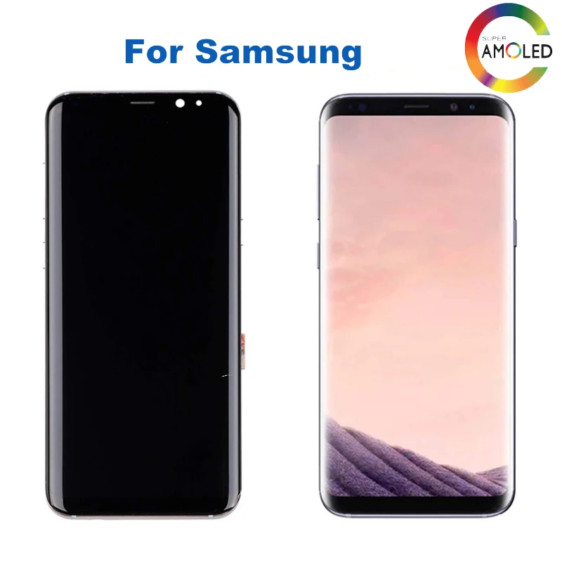 Super Amoled For SAMSUNG Galaxy S8 Plus G955 G955F display LCD Screen for samsung S8 G950F G950U LCD display with frame
Super Amoled For SAMSUNG Galaxy S8 Plus G955 G955F display LCD Screen for samsung S8 G950F G950U LCD display with frame
