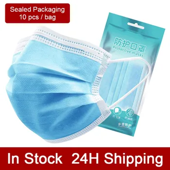 10 Pcs/bag Disposable Protective Masks 3-layer Non-Woven Anti Virus Masks Sealed Beautiful Package Great Gift In Stock Fast Ship
10 Pcs/bag Disposable Protective Masks 3-layer Non-Woven Anti Virus Masks Sealed Beautiful Package Great Gift In Stock Fast Ship