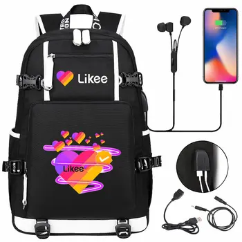 Fashion Likee Backpack Likee Video App Teenagers Girl Women School Bag Laptop Bag Waterproof Multifunction USB Charging Backpack
Fashion Likee Backpack Likee Video App Teenagers Girl Women School Bag Laptop Bag Waterproof Multifunction USB Charging Backpack