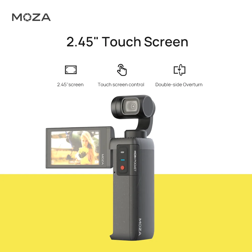 MOZA MOIN Карманная камера s 3-Axis Gimbal 4K HD встроенное управление Wi-Fi 120 широкий угол