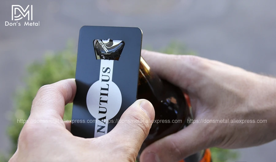 Metal Corkscrew Custom Personalized Stainless Steel Card Custom Metal Business Card Design 
