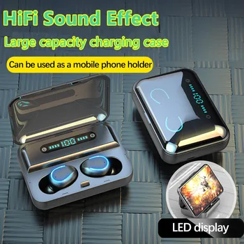 New HiFi Bluetooth earphone 5.0 CVC 8.0 Noise Reduction Stereo Wireless Headphones TWS LED Display movement Headset Waterproof
New HiFi Bluetooth earphone 5.0 CVC 8.0 Noise Reduction Stereo Wireless Headphones TWS LED Display movement Headset Waterproof