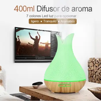 400ml Crack Colorful Aroma Diffuser Humidifier Aroma Vase Petal Aroma Diffuser 7 LED Color Changing Lights for Office Home
400ml Crack Colorful Aroma Diffuser Humidifier Aroma Vase Petal Aroma Diffuser 7 LED Color Changing Lights for Office Home