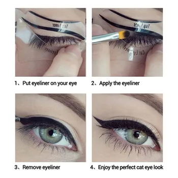 10pcs Eyeliner Stencil Kit Model for Eyebrows guide template Shaping Maquiagem eye shadow frames card makeup tools
10pcs Eyeliner Stencil Kit Model for Eyebrows guide template Shaping Maquiagem eye shadow frames card makeup tools