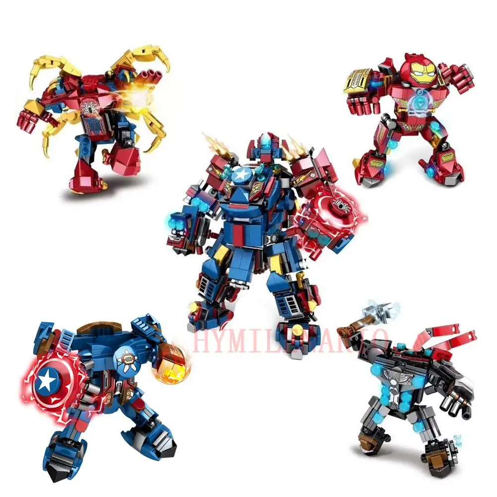 4Pcs Marvel Avengers Endgame Super Heroes Iron Man Spiderman Captain America Mech Armor Building Blocks Bricks Toys Juguetes
4Pcs Marvel Avengers Endgame Super Heroes Iron Man Spiderman Captain America Mech Armor Building Blocks Bricks Toys Juguetes