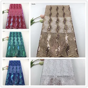 Shiny glitter African french net lace fabric embroidered Swiss voile organza sequins for DIY party dresses 5yards HS911-6
Shiny glitter African french net lace fabric embroidered Swiss voile organza sequins for DIY party dresses 5yards HS911-6