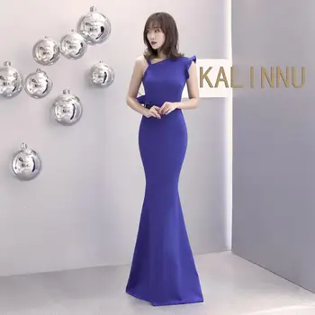 Slant Shoulder Stage Performance Evening Dress Women's Long Slim Noble and Elegant Hosting Lady's Annual Meeting Party Dress
Slant Shoulder Stage Performance Evening Dress Women's Long Slim Noble and Elegant Hosting Lady's Annual Meeting Party Dress