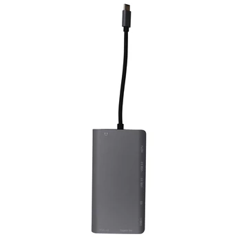 AAAJ-8 in 1 Type C to HDMI VGA HUB Network Card Expansion Dock USB C to HDMI Card Reader 
AAAJ-8 in 1 Type C to HDMI VGA HUB Network Card Expansion Dock USB C to HDMI Card Reader