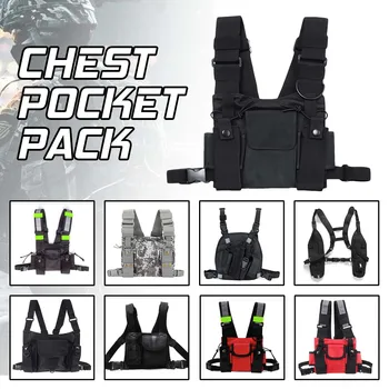 Adjustable Radio Harness Walkie Talkie Chest Rig Vest Waist Nylon Bag Pack Outdoor Shoulder Hip Hop Streetwear Fashion Function
Adjustable Radio Harness Walkie Talkie Chest Rig Vest Waist Nylon Bag Pack Outdoor Shoulder Hip Hop Streetwear Fashion Function