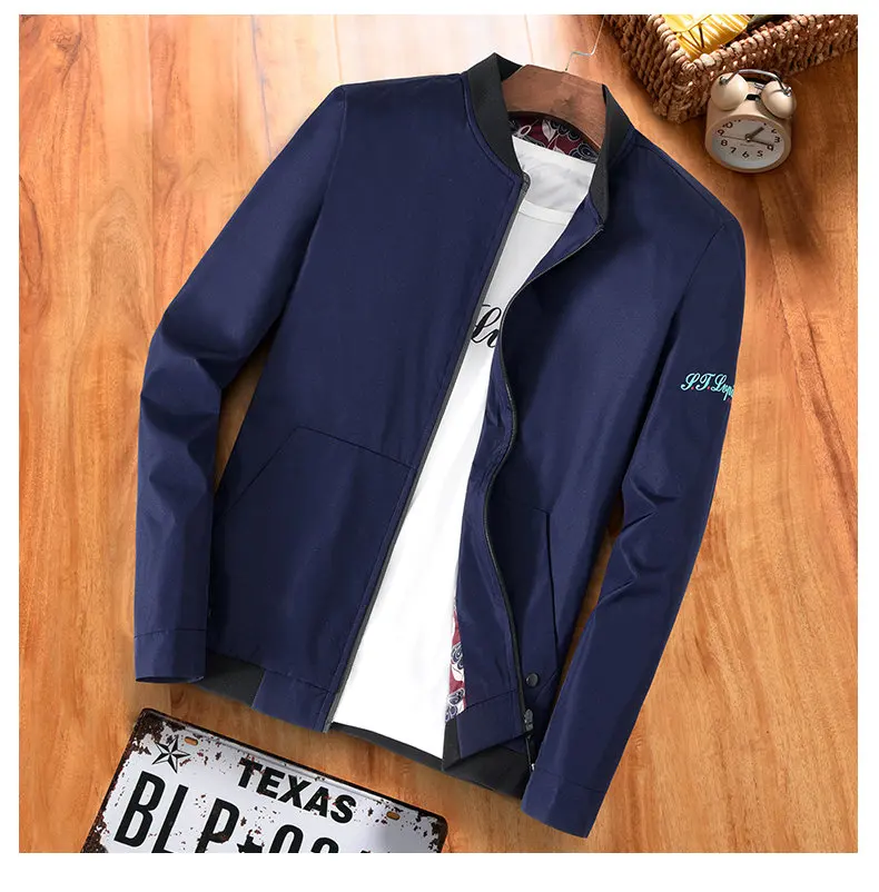 5XL Mens Jacket Autumn Bomber Jacket Coat Male Korean Japan Style Jacket Stand Baseball Collar Fashion Brand Hip Hop Streetwear 19