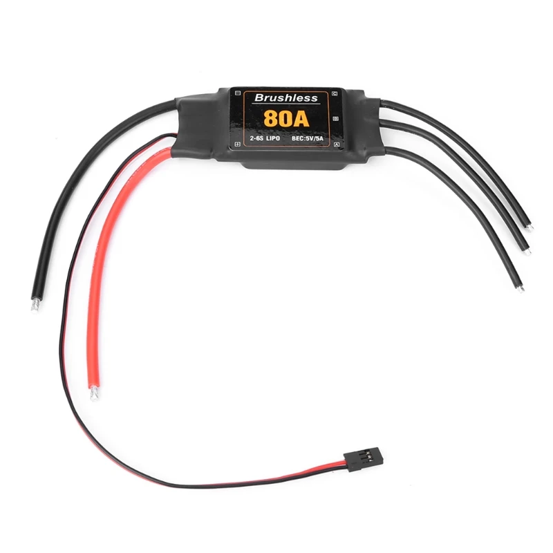 RC ESC, 80A 2-6S бесщеточный электронный контроллер скорости с UBEC, защита от низкого напряжения батареи для дрона самолета вертолета
RC ESC, 80A 2-6S бесщеточный электронный контроллер скорости с UBEC, защита от низкого напряжения батареи для дрона самолета вертолета