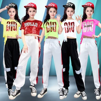 2019 Modern Dance Practice Clothes sequins woman jazz hip-hop street dancewear female top & pants 2pcs/set
2019 Modern Dance Practice Clothes sequins woman jazz hip-hop street dancewear female top & pants 2pcs/set
