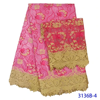 African Bazin Riche Getzner Batik fabric guipure lace Newest bazin fabrics with 2yards tulle lace for women clothes 
African Bazin Riche Getzner Batik fabric guipure lace Newest bazin fabrics with 2yards tulle lace for women clothes