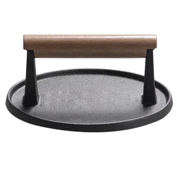 Handle Steak Plate Professional Meat Press BBQ Cast Iron Grill BBQ Tool Cast Iron
Handle Steak Plate Professional Meat Press BBQ Cast Iron Grill BBQ Tool Cast Iron