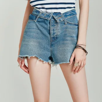 HAVVA 2020 Summer New Turnup Personality Waist Joint Front Flanging Burrs Wool Edge Whet Denim Shorts Wide Leg Pants K5233
HAVVA 2020 Summer New Turnup Personality Waist Joint Front Flanging Burrs Wool Edge Whet Denim Shorts Wide Leg Pants K5233