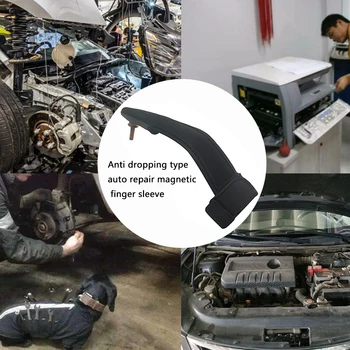 Repairs Tight Spots Magnetic Fingertip Frontal Assault Screw Tool Finger Sleeve Mini Adsorption Work Gloves Hold Metal Object
