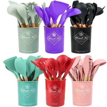 9/11Pcs Cooking Tools Set Kitchen Utensils Set Kitchenware Silicone Non-stick Spatula Spoon Cooking Tool Utensilios De Cocina
9/11Pcs Cooking Tools Set Kitchen Utensils Set Kitchenware Silicone Non-stick Spatula Spoon Cooking Tool Utensilios De Cocina