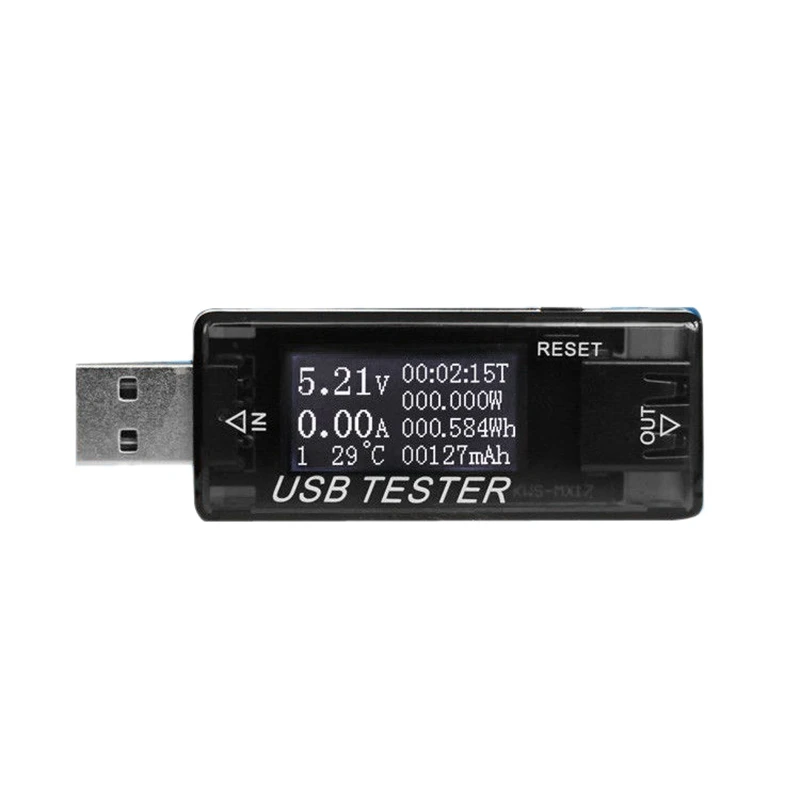8In1 USB Monitor Meter Digital LCD Detector Tester Capacity Voltage Current Timing Power Temperature Watt 4-30V 0-5a 12V 24V
8In1 USB Monitor Meter Digital LCD Detector Tester Capacity Voltage Current Timing Power Temperature Watt 4-30V 0-5a 12V 24V