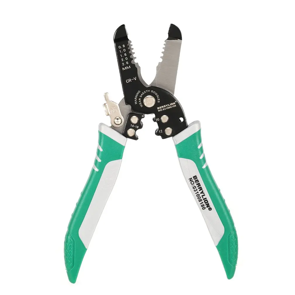 BERRYLION 2 in 1 Wire Cable Scissor Cutter Wire Stripper Wire Cutting Pressing Stripping Pliers Electrician Hand Tools
BERRYLION 2 in 1 Wire Cable Scissor Cutter Wire Stripper Wire Cutting Pressing Stripping Pliers Electrician Hand Tools