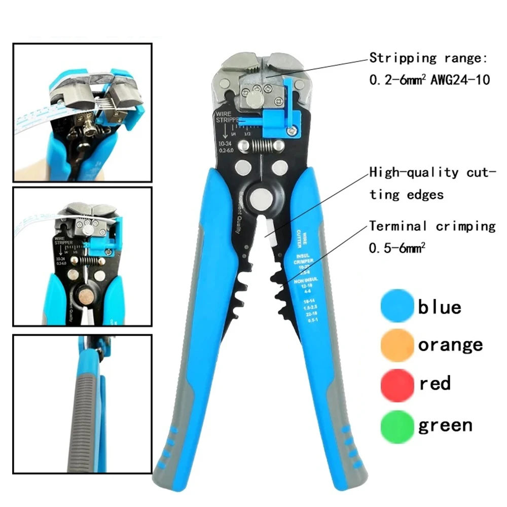 new Wire cutter automatic crimping adjustable wire stripper multi-functional peeling tools Terminal pliers Remove wires tool
new Wire cutter automatic crimping adjustable wire stripper multi-functional peeling tools Terminal pliers Remove wires tool