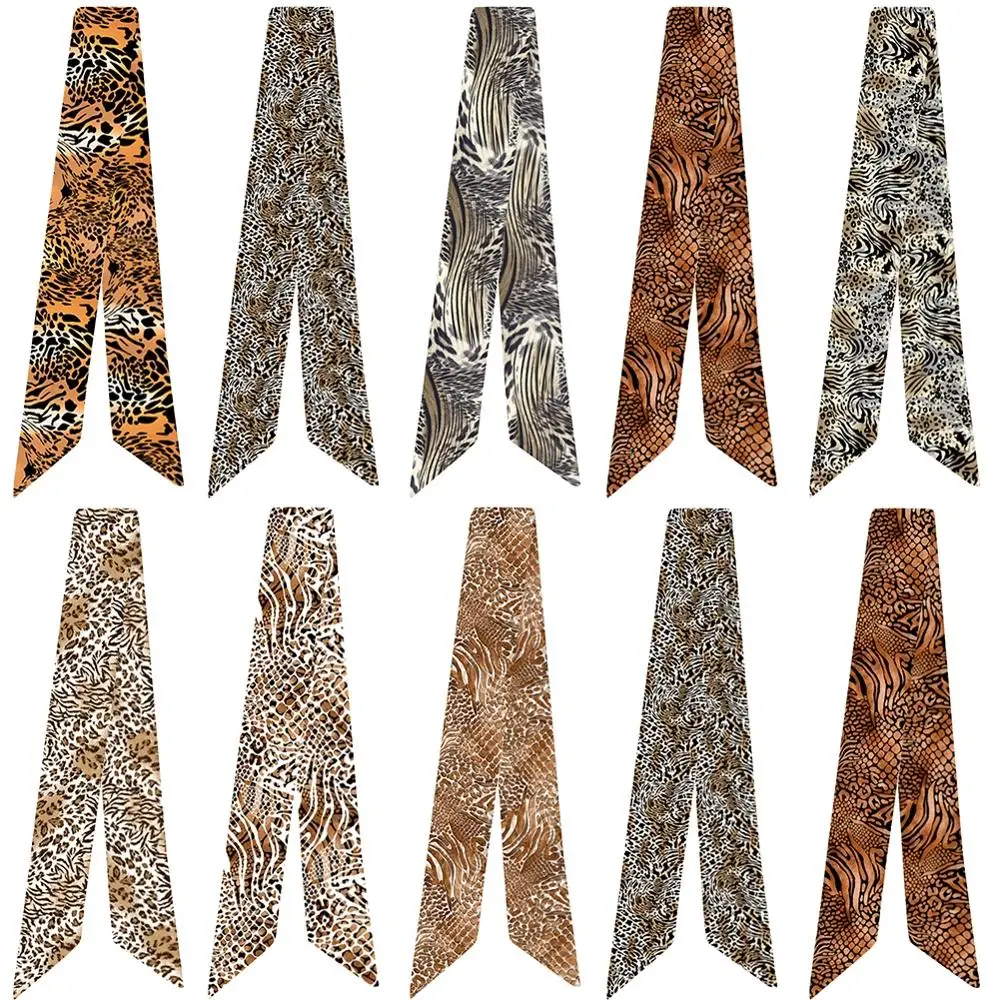 Fashion Small Silk Scarf For Women 2020 New Leopard Print Handle Bag Ribbons Head Scarf Small Long Skinny Scarves
Fashion Small Silk Scarf For Women 2020 New Leopard Print Handle Bag Ribbons Head Scarf Small Long Skinny Scarves