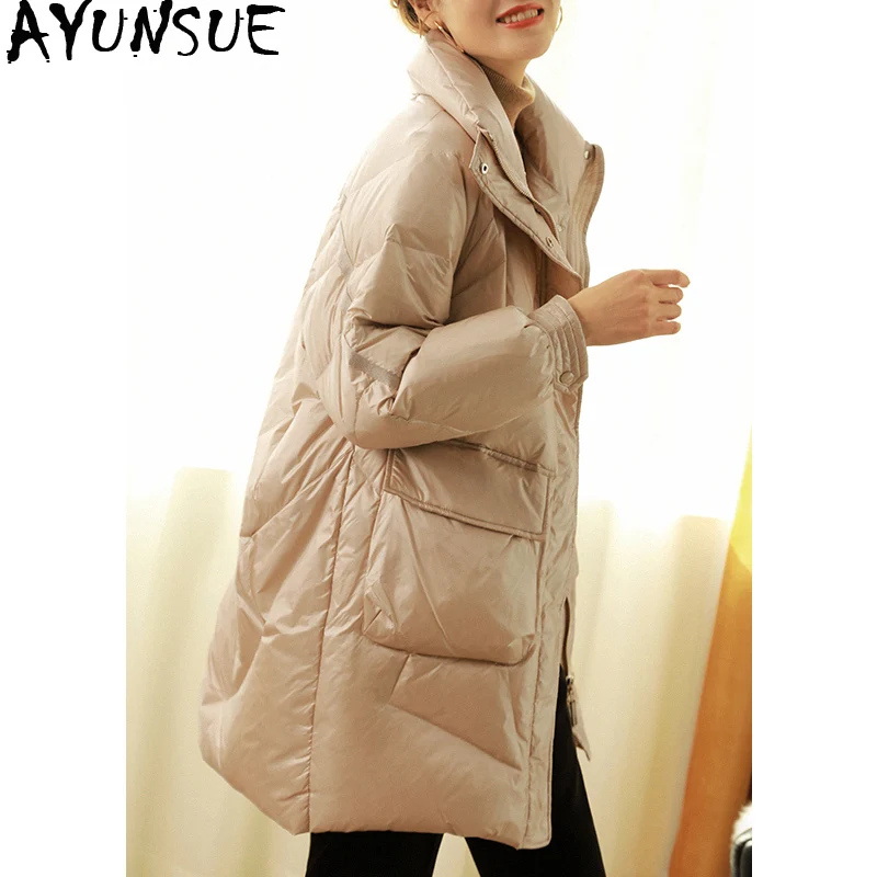 2020 Women's Winter Down Jacket Long White Duck Down Coat Korean Puffer Jacket Women Oversize Doudoune Femme Hiver A79220
2020 Women's Winter Down Jacket Long White Duck Down Coat Korean Puffer Jacket Women Oversize Doudoune Femme Hiver A79220